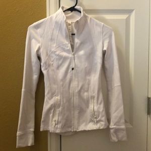Lululemon White Zip- up
